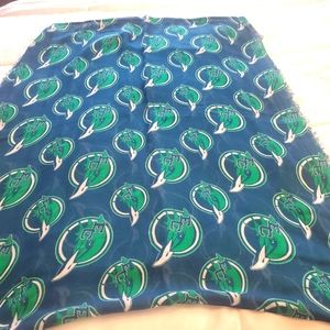 Endicott College Gulls infinity scarf.